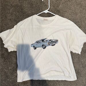 Kids White Graphic T-Shirt